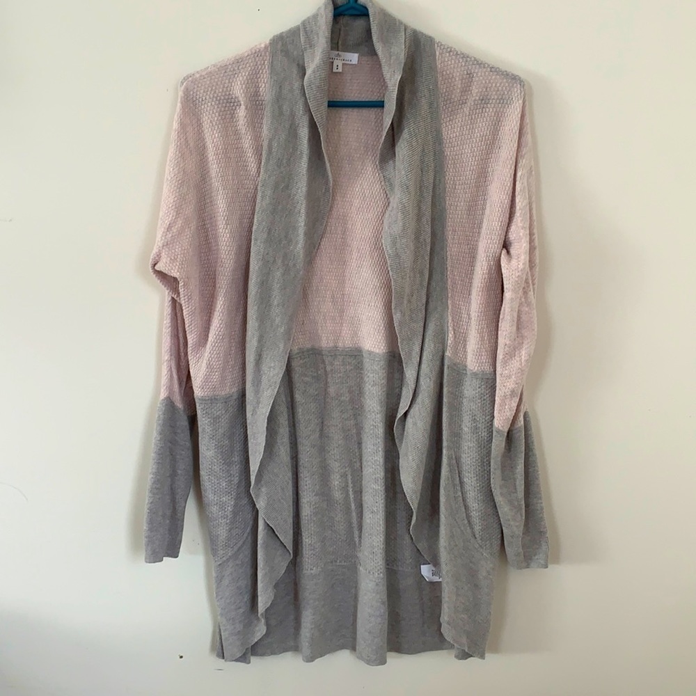 CAMBER&GRACE PALE PINK &GREY CARDIGAN WOMEN SIZE S